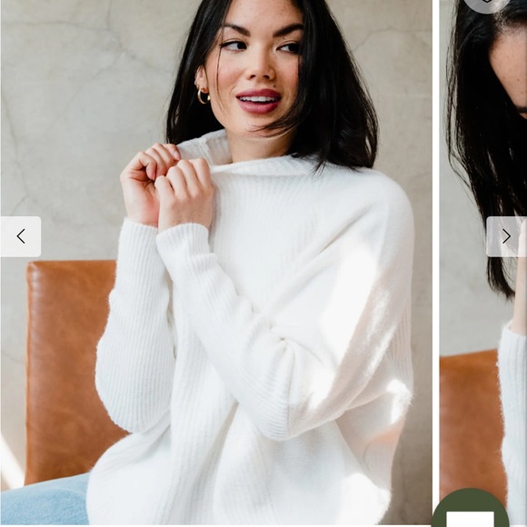 NWT ABLE Harriett Slouchy Sweater - Small - Almond - Picture 2 of 9